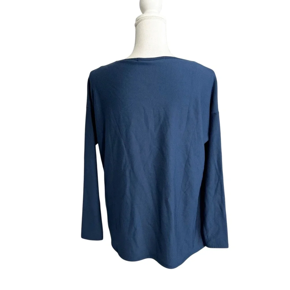 JJ Winks Womens Blue Knit Sweater Weather Top‎ Size XS Long Sleeve